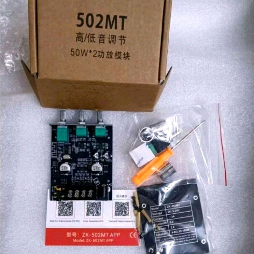 ZK-502MT Wuzhi Mạch khuếch đại âm thanh Bluetooth ZK 502MT DIY