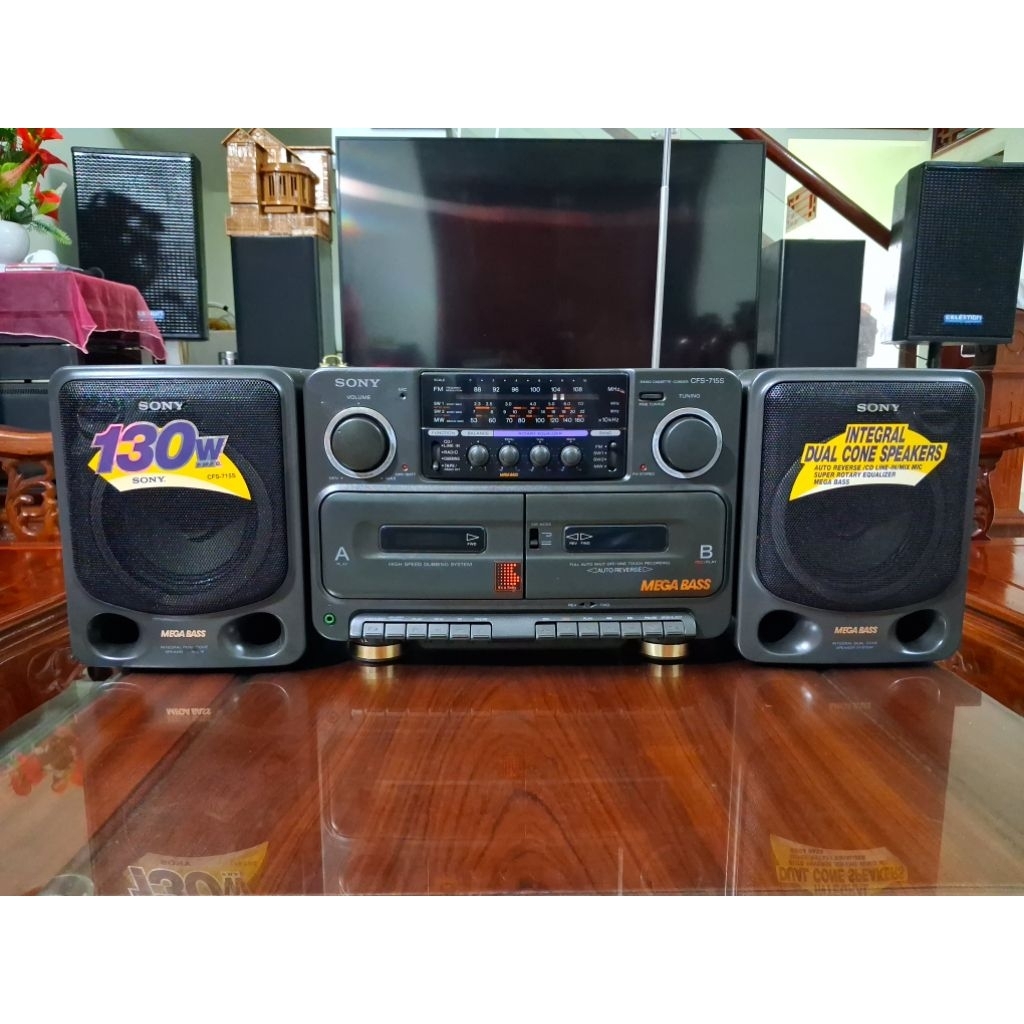đài cassette sony 715s nhật xưa