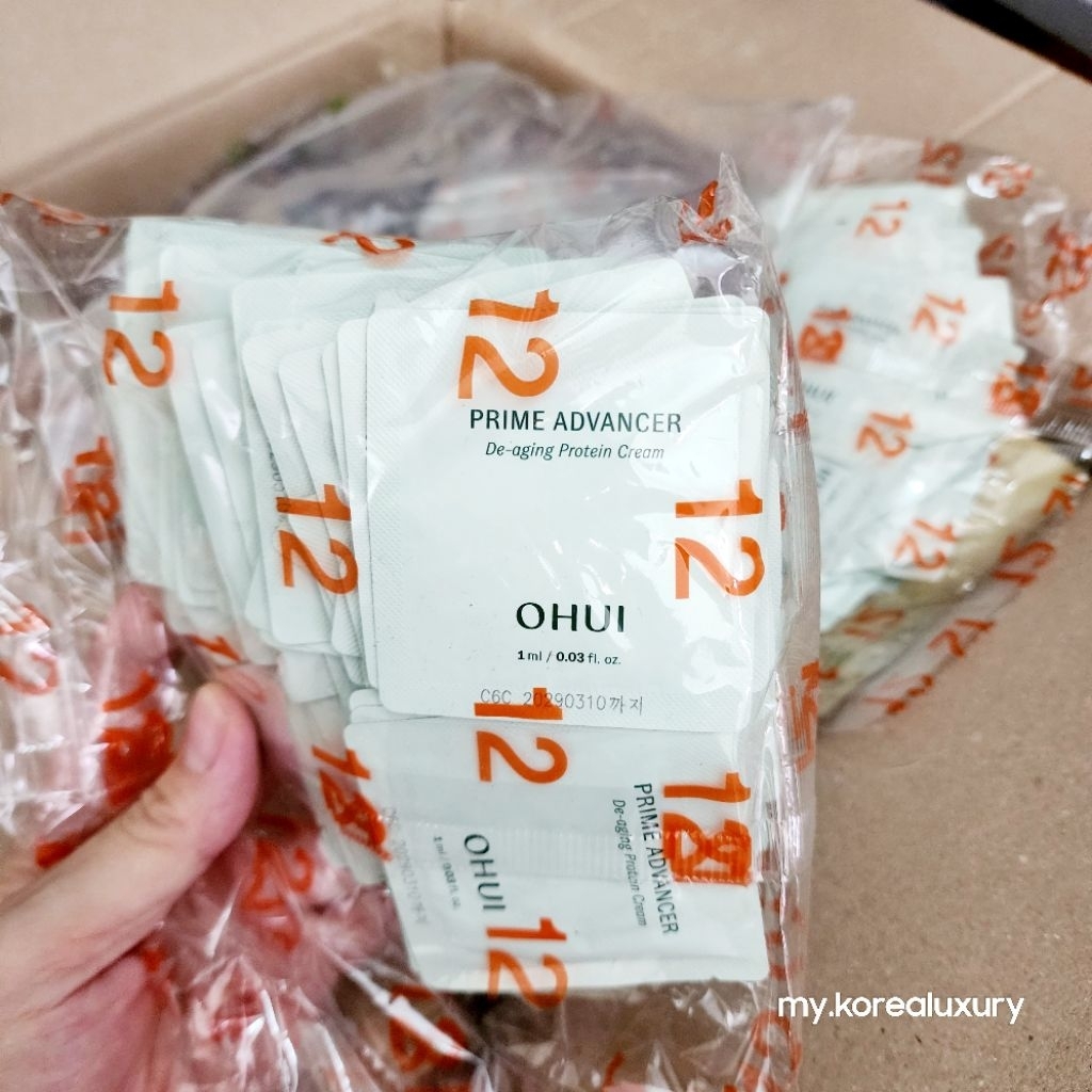 [10 gói] Kem dưỡng chống lão hóa da Ohui Prime Advancer De-aging Protein Cream