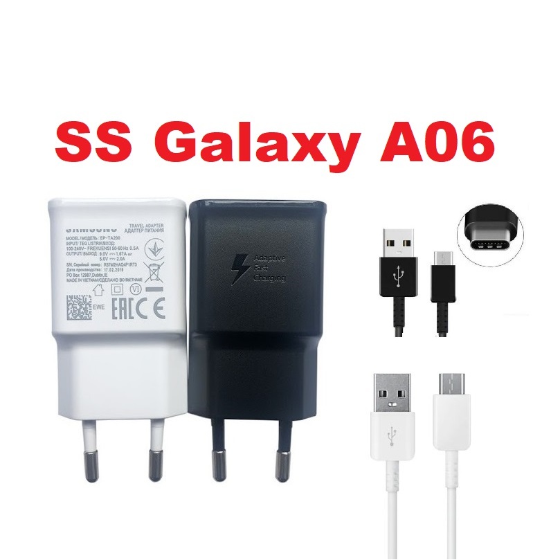 Bộ Củ Cóc Sạc Cáp Samsung Galaxy A06 A065 15W 25W Dây cáp sạc Type C Bảo Hành Lâu