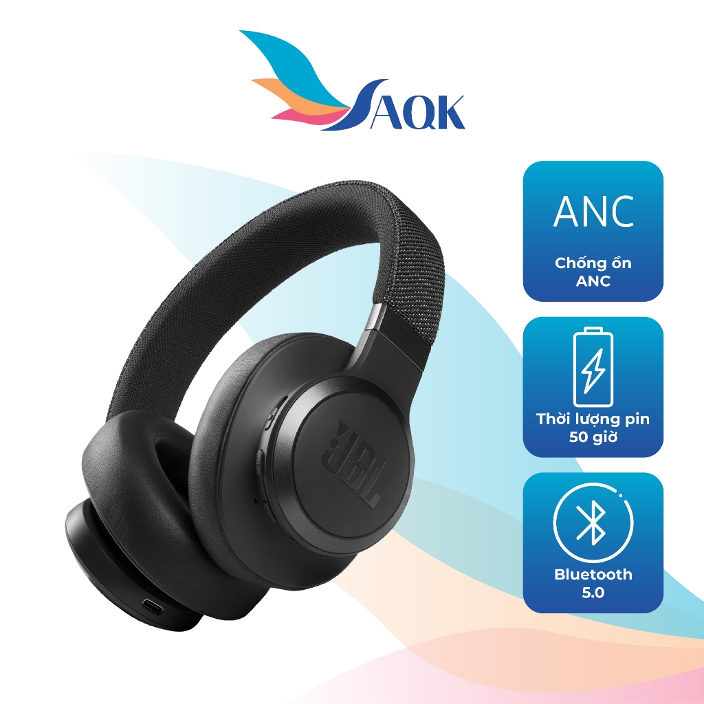 Tai nghe chụp tai Bluetooth JBL Live 660NC JBLLIVE660NC - Hàng chính hãng