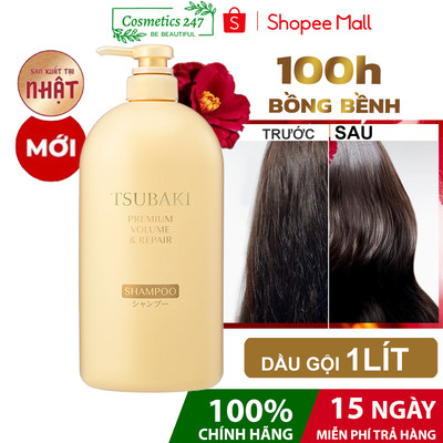 Dầu Gội Tsubaki Premium Repair 330ML & 450 & 490ML & 1L Phục Hồi Ngăn Rụng Tóc
