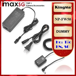 Bộ pin giả KingMa thay thế cho máy ảnh sony NP-FW50 với Bộ chuyển đổi nguồn điện