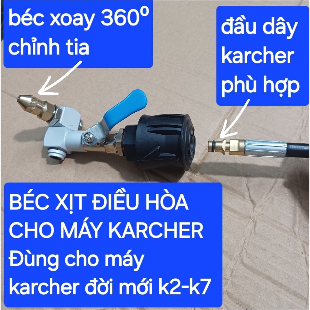 béc xịt vệ sinh điều hòa máy rửa xe karcher, béc xịt điều hòa máy rửa xe karcher ( k2-k7 đời mới)