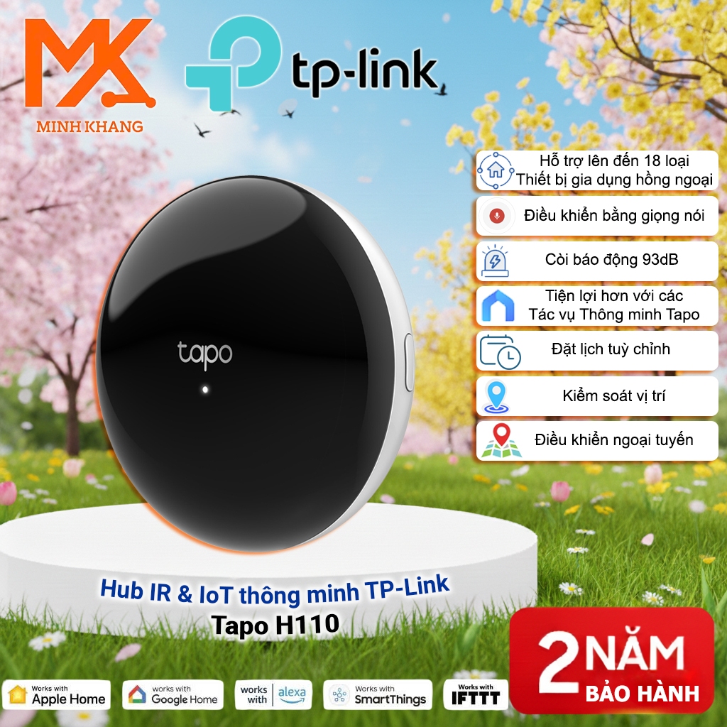 [TP-Link Tapo] H110 Smart Hub IR – Trung Tâm Điều Khiển Thiết Bị Hồng Ngoại & IoT Smart Home