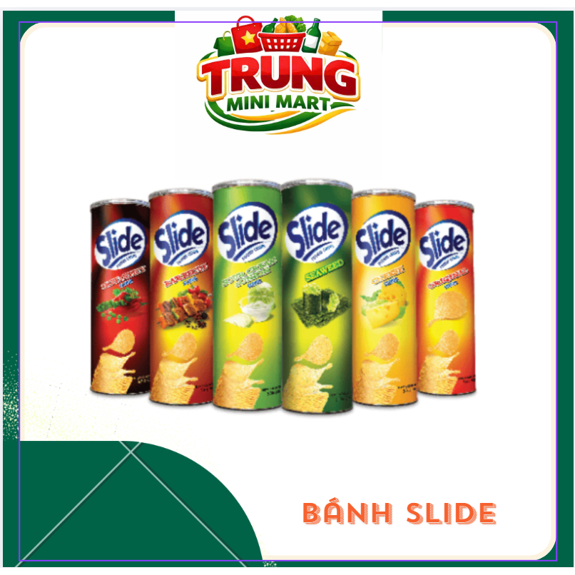 Snack khoai tây Slide lon 90g( đủ vị )