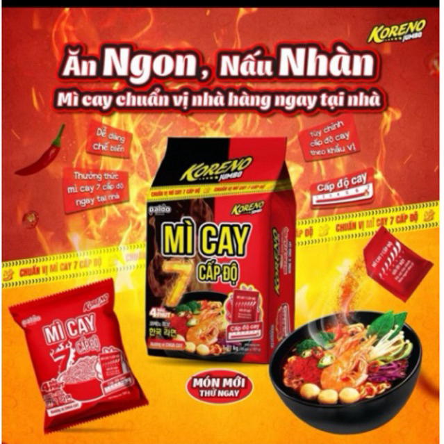 Mì Cay 7 Cấp Độ Koreno