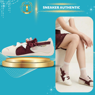 Giày Speedcat Ballet Lace Ruby Shimmer Women's Tặng Hộp carton