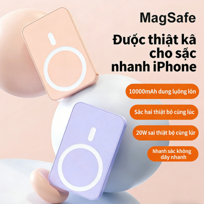 Pin dự phòng không dây 10000-20000mAh -  Pin sạc nhanh an toàn - dung lượng lớn