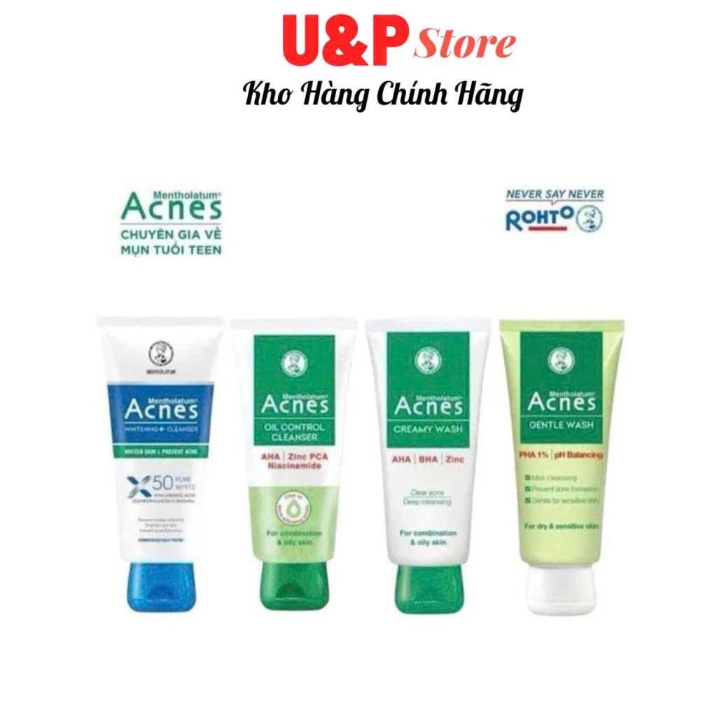 Kem rửa mặt - Sữa rửa mặt Acnes 100g