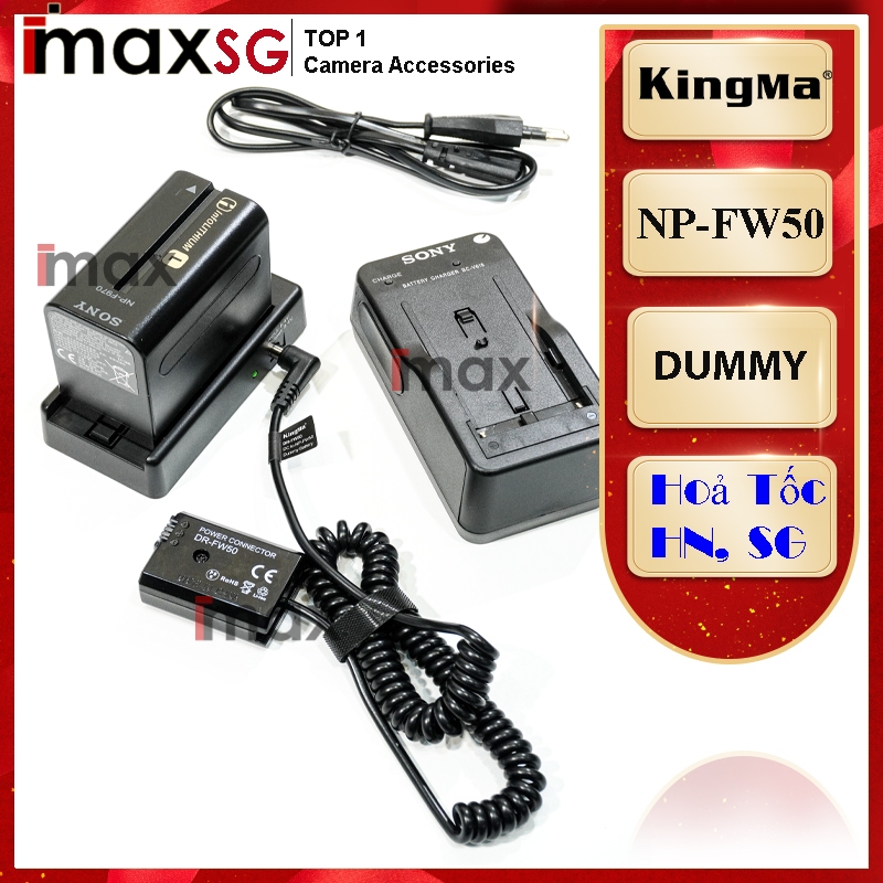 Bộ Dummy Battery Sony DR-FW50 + Đế + Pin + Sạc