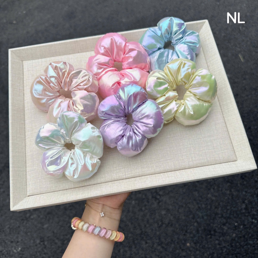 Cột tóc hoa phồng Hologram dễ thương/ Shop Liam