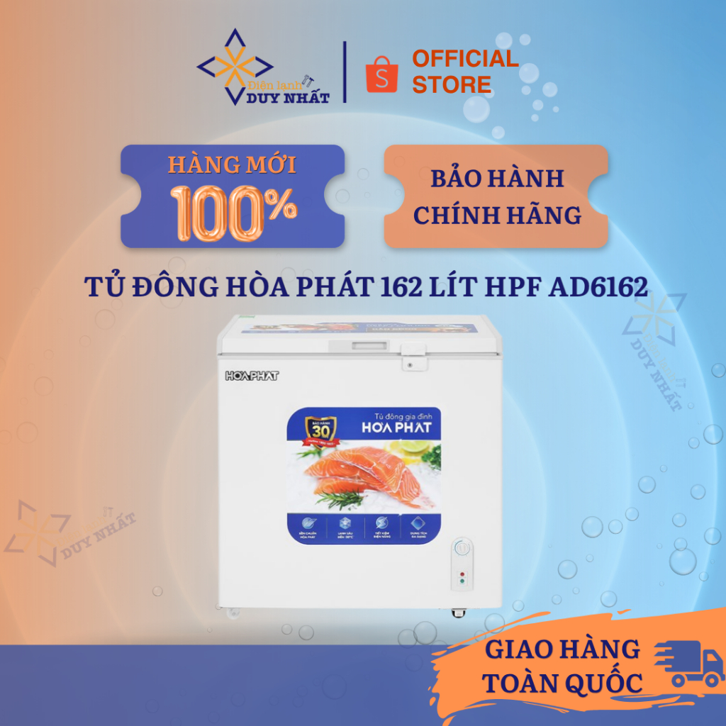 Tủ đông Hòa Phát 162 Lít HPF AD6162 Chính Hãng