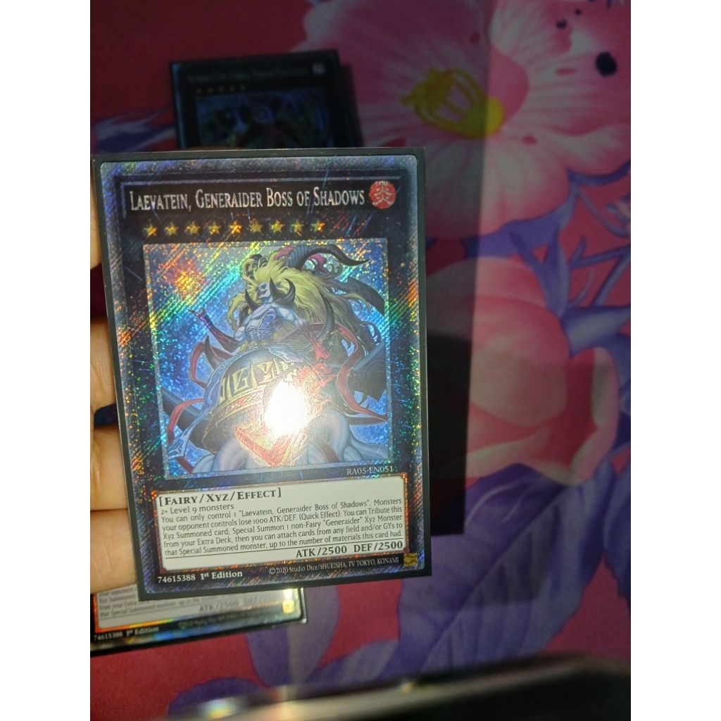 [Yugioh Biên Hòa Store] 1 lá thẻ bài Laevatein Generaider Boss of Shadows RA05-EN051 Platinum Secret