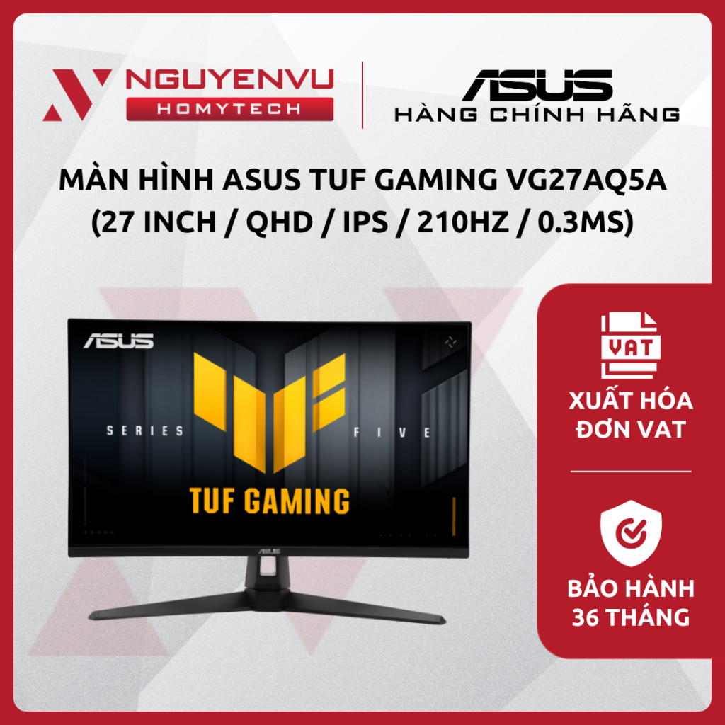 [Full VAT] Màn hình Asus TUF Gaming VG27AQ5A - 27 inch - 2K - Fast IPS - 210Hz - 0.3ms - CHÍNH HÃNG