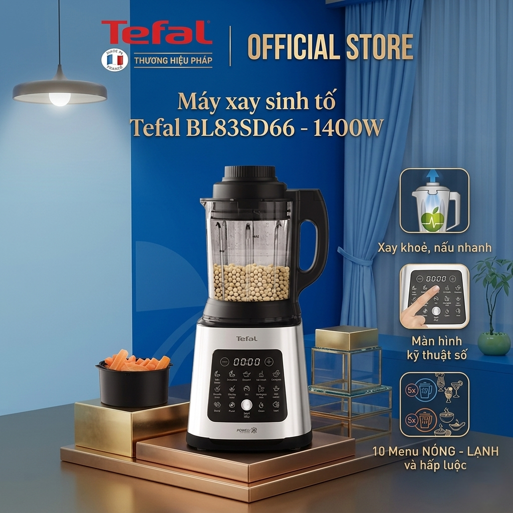 Máy xay sinh tố và làm sữa hạt đa năng Tefal BL83SD66 - 1400W