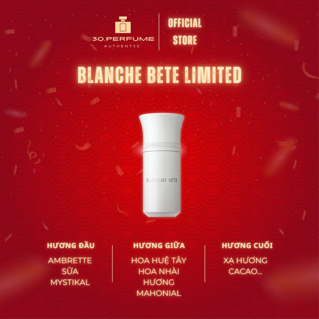 [30.PERFUME] Nước Hoa Nữ Blanche Bete Limited 10/20ml