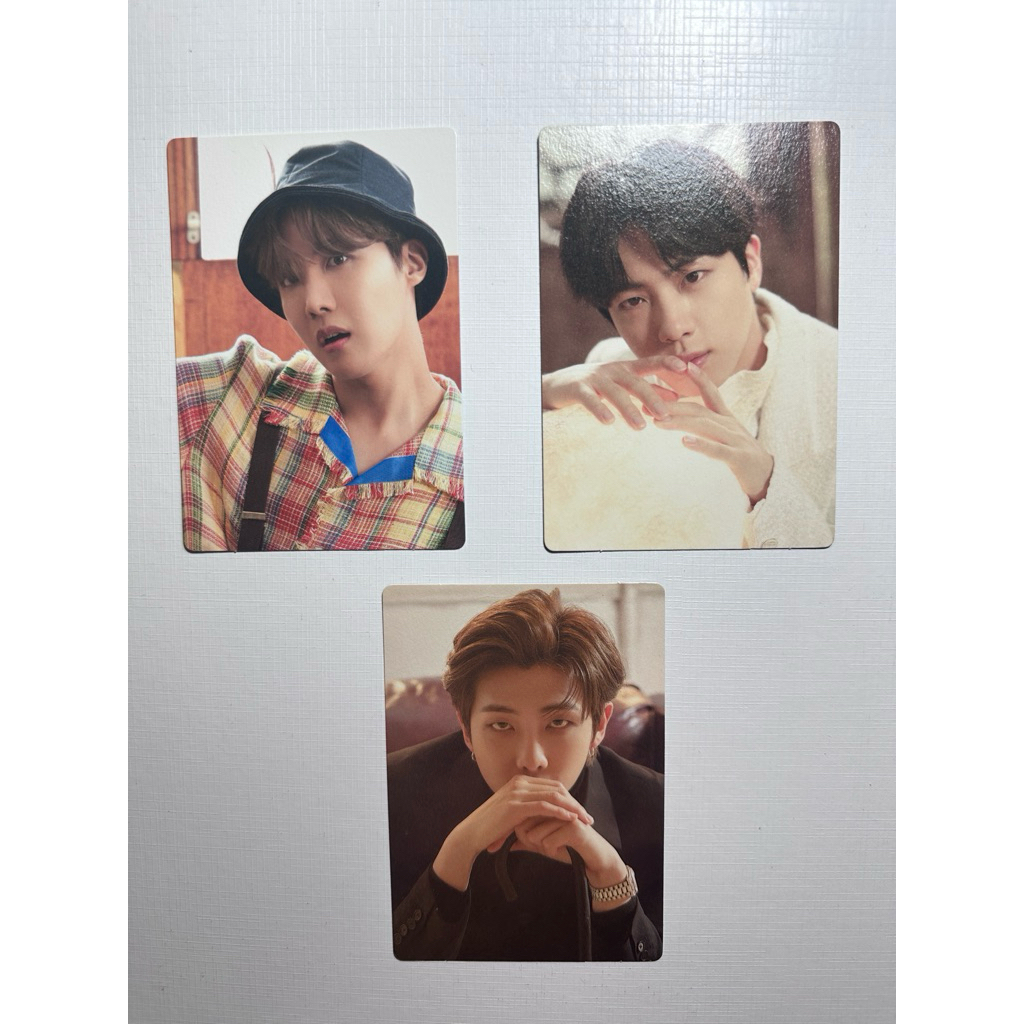 [Chính hãng] Photocard BTS, thẻ bài bo góc, card JIN J HOPE RM BTS Fanclub ARMY 7th Term Global Memb