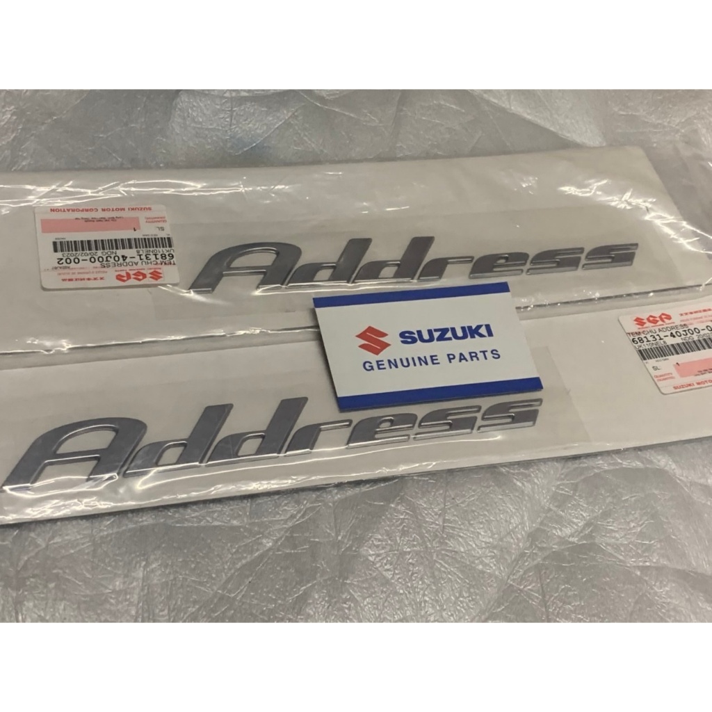 tem chữ nổi address 110 suzuki chính hãng 1 bên