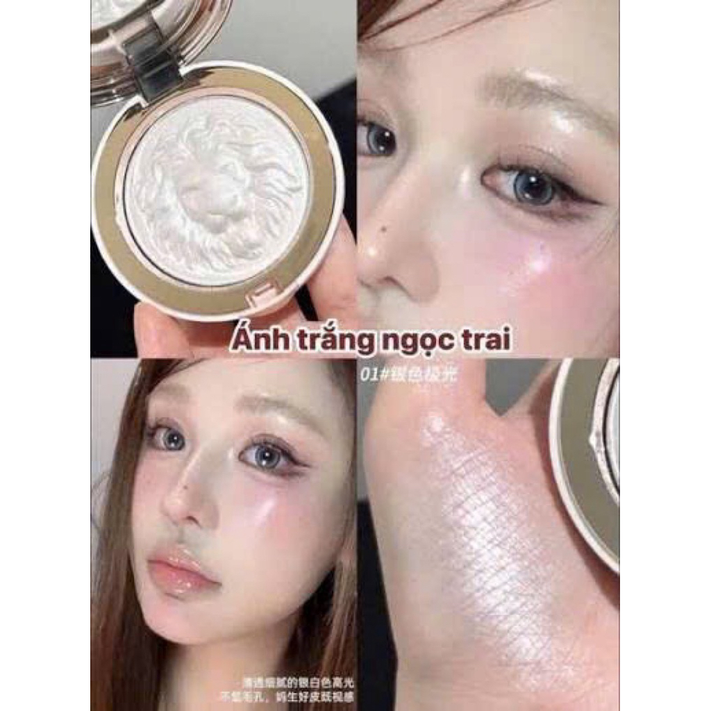 Phấn bắt sáng Sư Tử Highlight Lion  Gloss Power (mẫu mới)