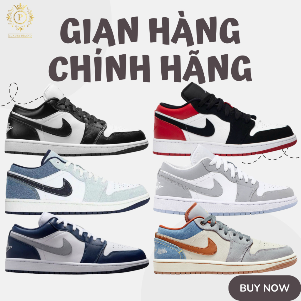 [𝙎𝘼𝙇𝙀 Chính Hãng] Giày Sneaker Nike Jordan, JD1 Low Wolf Grey Đủ Size Nam Nữ Full Box