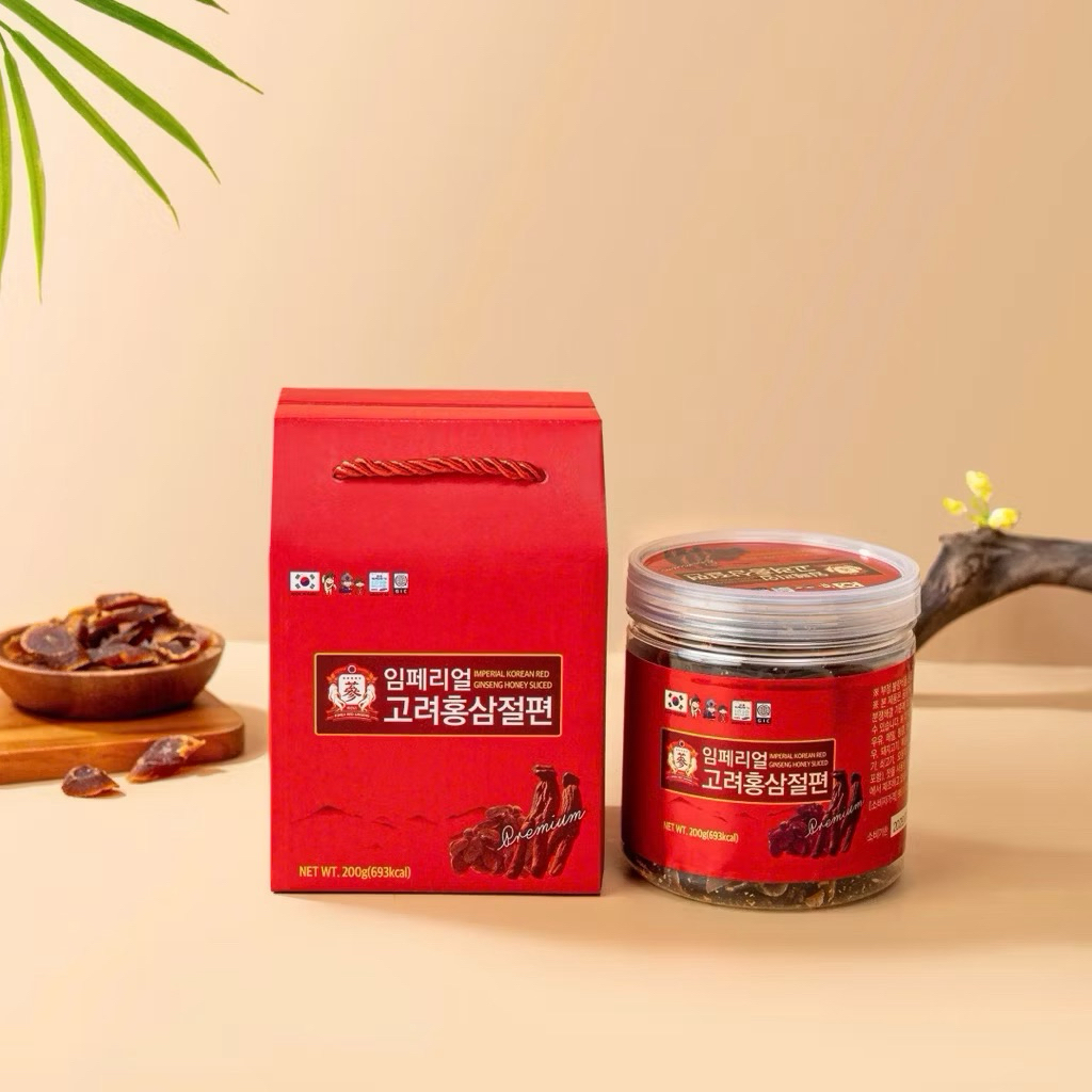 [HÀNG MỚI VỀ] Hồng Sâm Lát Tẩm Mật Ong Hộp 200gr Hàn quốc