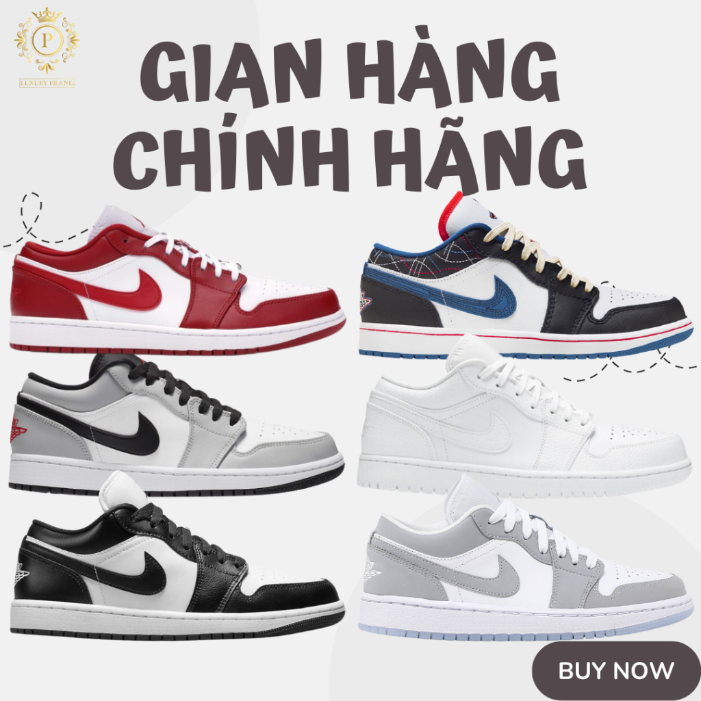 [𝙎𝘼𝙇𝙀 Chính Hãng] Giày Sneaker Nike Jordan 1 Low . Giày Thể Thao JD1 Panda Cổ Thấp Full Box