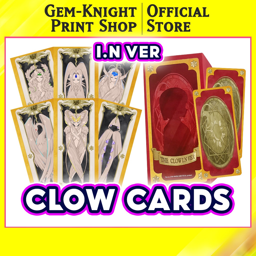 [Bài Clow] Bộ bài Clow Cards I.N Ver - Full Deck | Cardcaptor Sakura Clow Cards + Gift | FANMADE