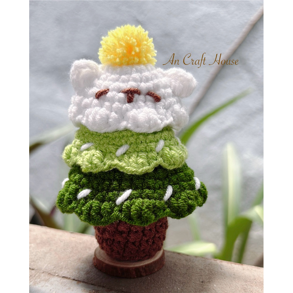 [HÀNG SẴN] Cây Thông 3 Màu Len Handmade - An Craft House