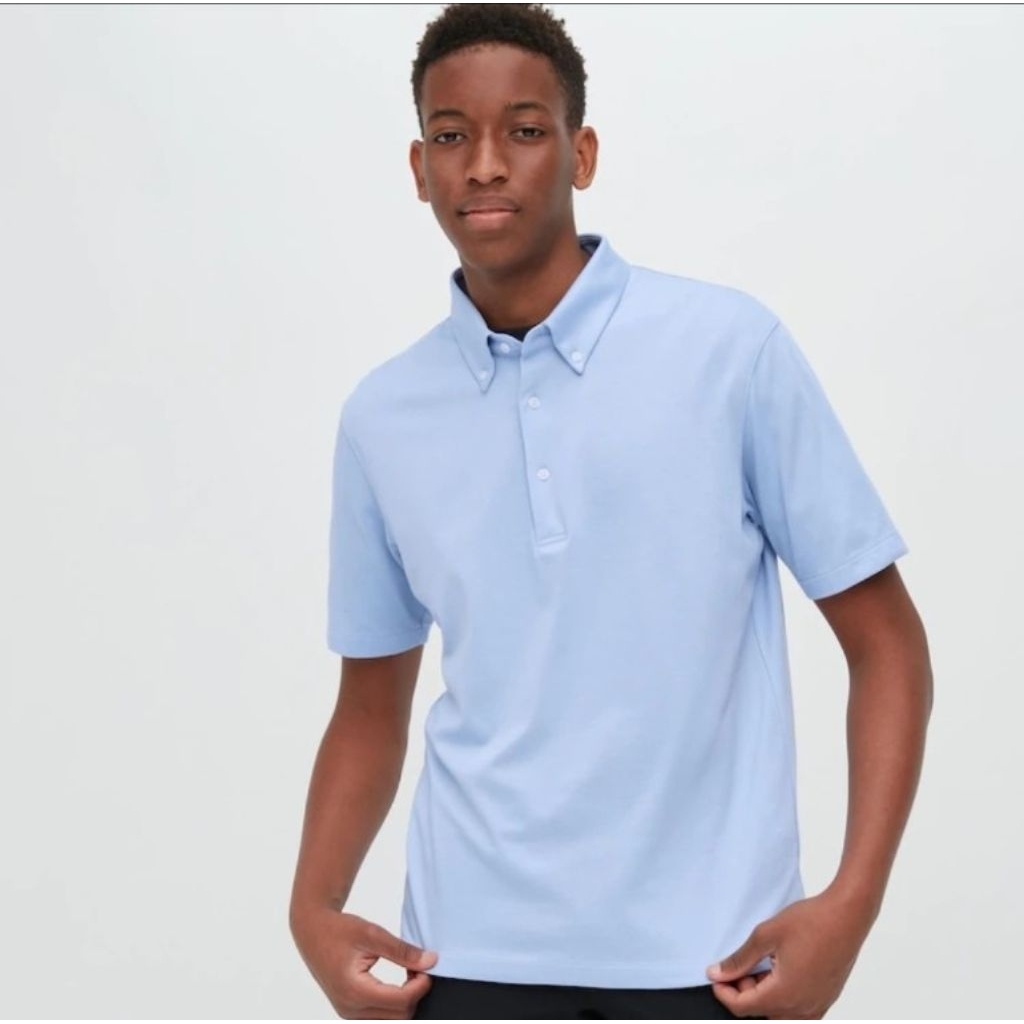 AIRism Cotton Áo Polo Vải Pique