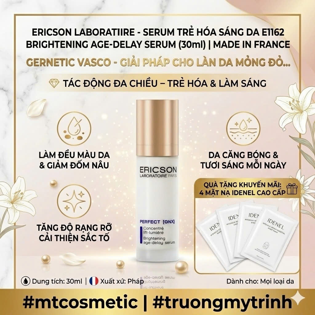 SERUM TRẺ HÓA SÁNG DA  – BRIGHTENING AGE-DELAY [GNX] E1162 (30ml) ERICSON LABORATOIRE