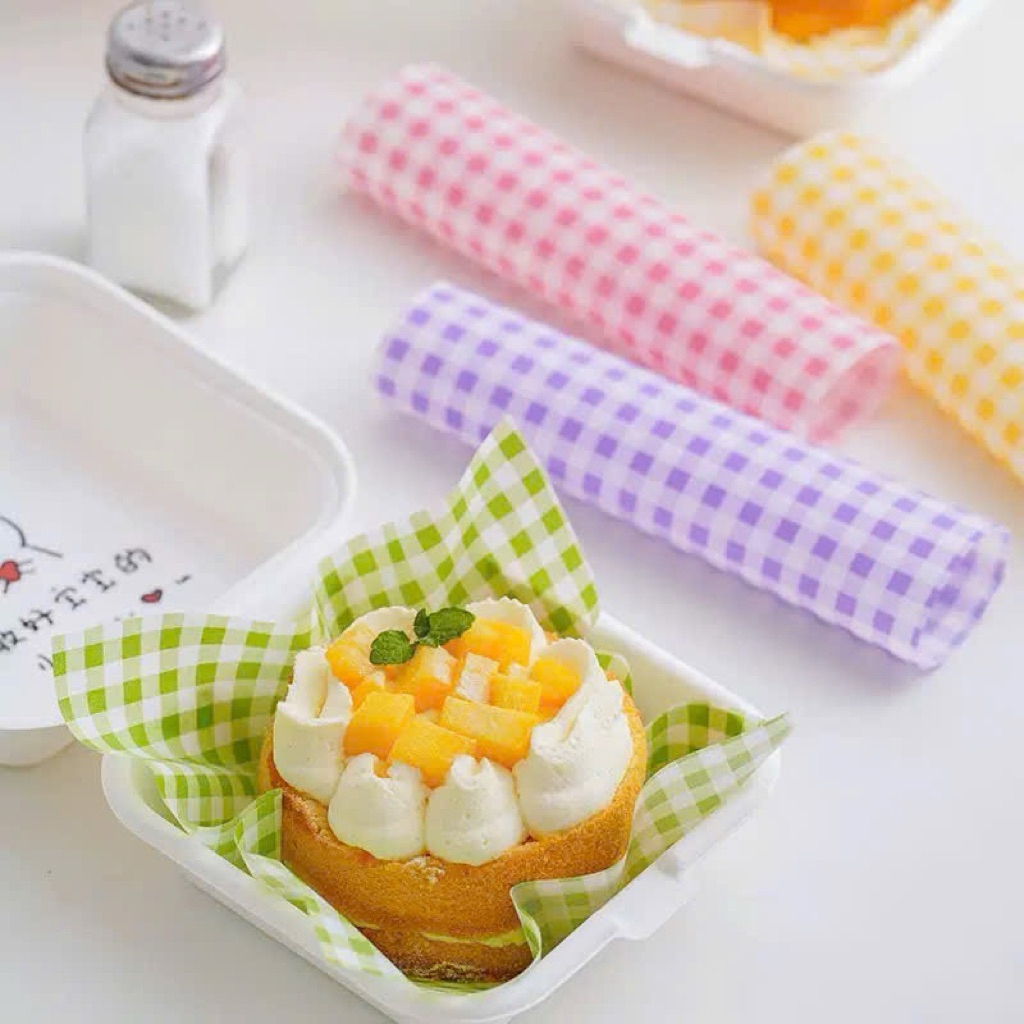 Giấy nến lót hộp Bento, hộp Bã Mía (100 Tờ)