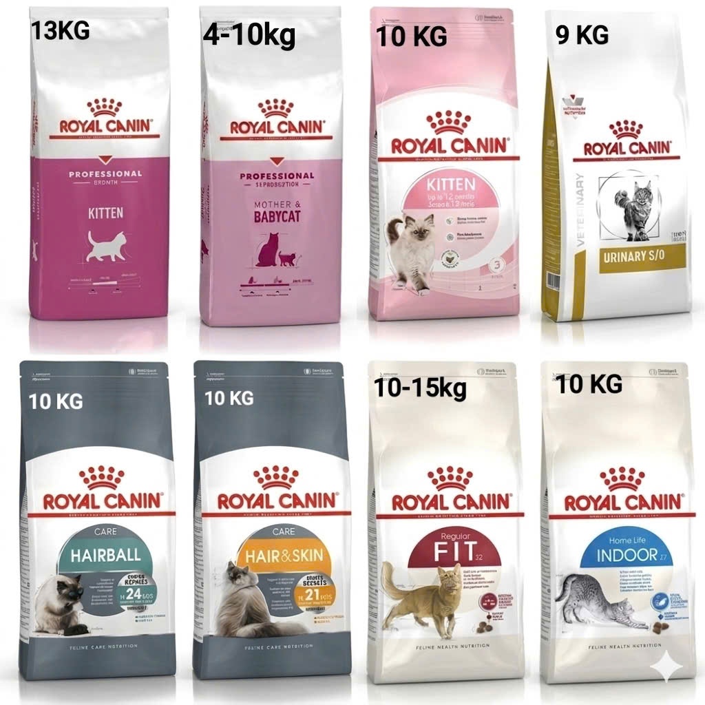 [Bao 9-10-13-15kg] - Thức Ăn Hạt Mèo ROYAL CANIN Indoor, Kitten, Fit, Hairskin, Hairball, Urinary, M
