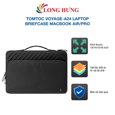 Túi chống sốc Tomtoc Voyage-A24 Laptop Briefcase MacBook Air/Pro - Hàng chính hãng