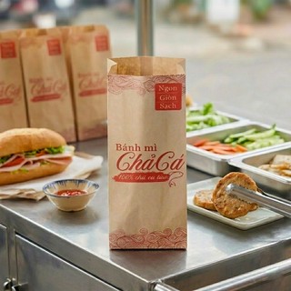 1000 Túi Giấy Đựng Bánh Mì Chả Cá