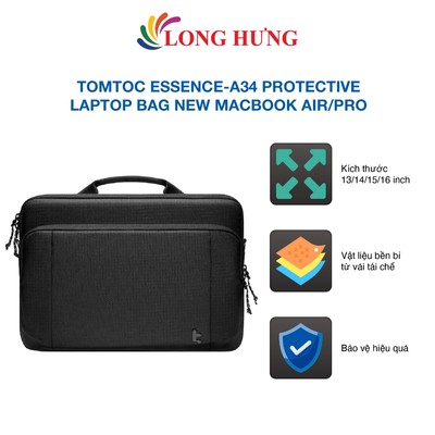 Túi chống sốc Tomtoc Essence-A34 Protective Laptop Bag New MacBook Air/Pro - Hàng chính hãng