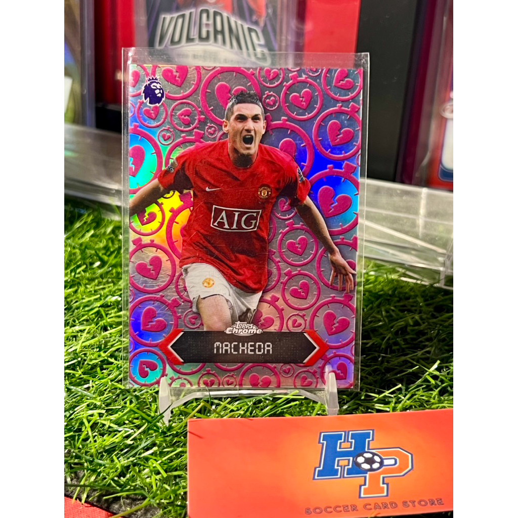 Thẻ bóng đá Macheda Heartbreak Topps Chrome EPL 2025/26