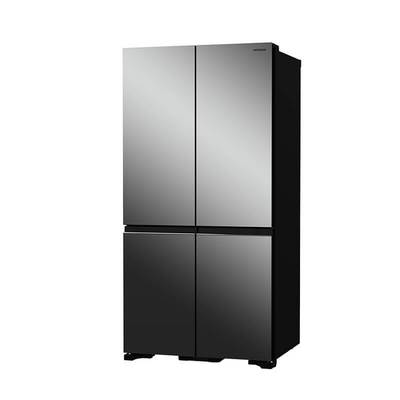 Tủ Lạnh 4 Cánh 569L Hitachi R-WB640VGV0X - Gương (MIR) - Inverter Tiết Kiệm Điện - Ngăn Đông Dưới, French Bottom Freezer