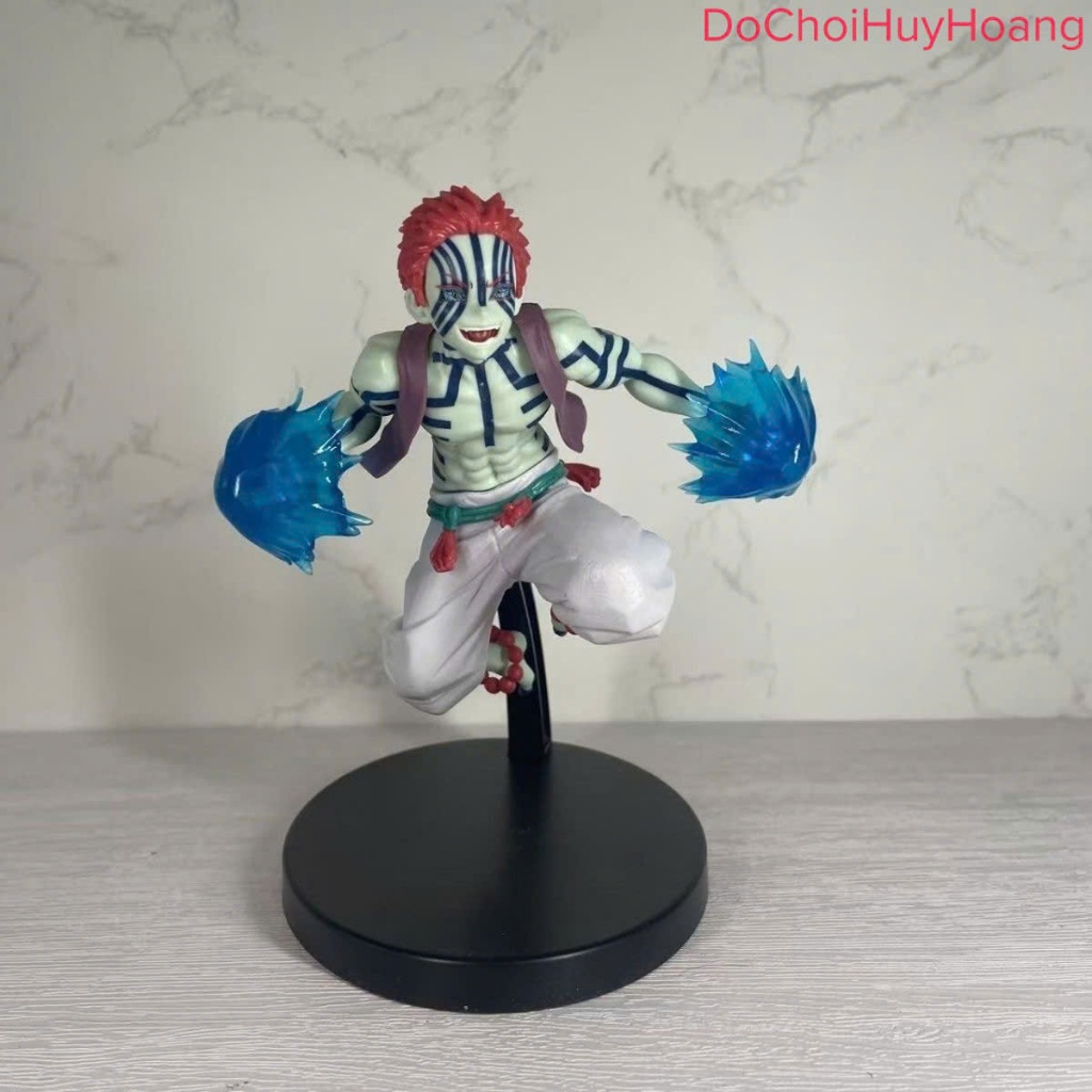 Mô hình tượng nhân vật thượng huyền tam Akaza bay Kimetsu no Yaiba Demon Slayer 15cm