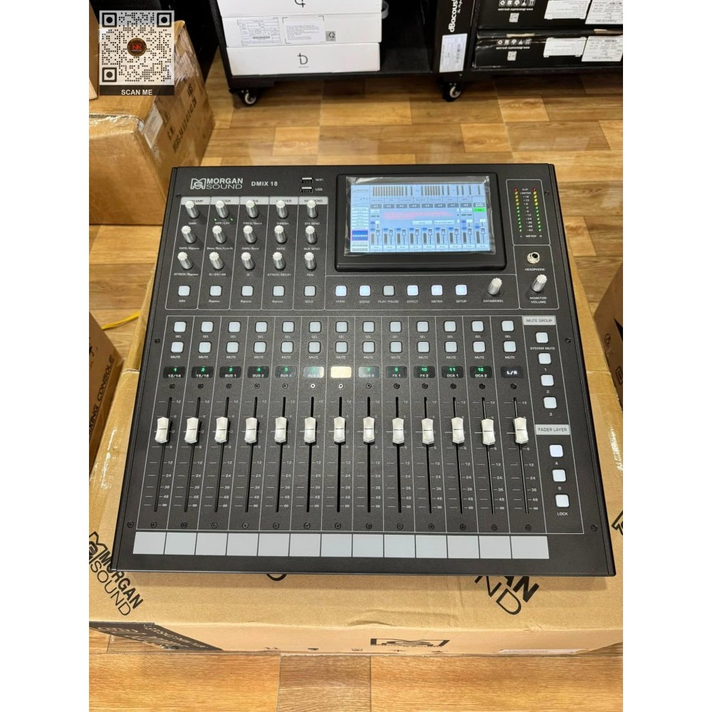 Mixer Morgan Sound DMIX18  – Mixer 18 Line Chuyên Nghiệp, Âm Thanh Sạch,Karaoke & Sân Khấu