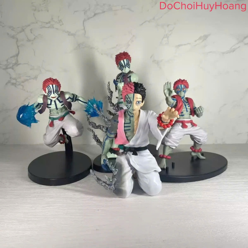 Mô hình tượng nhân vật thượng huyền tam Akaza Kimetsu no Yaiba Demon Slayer 13-19cm