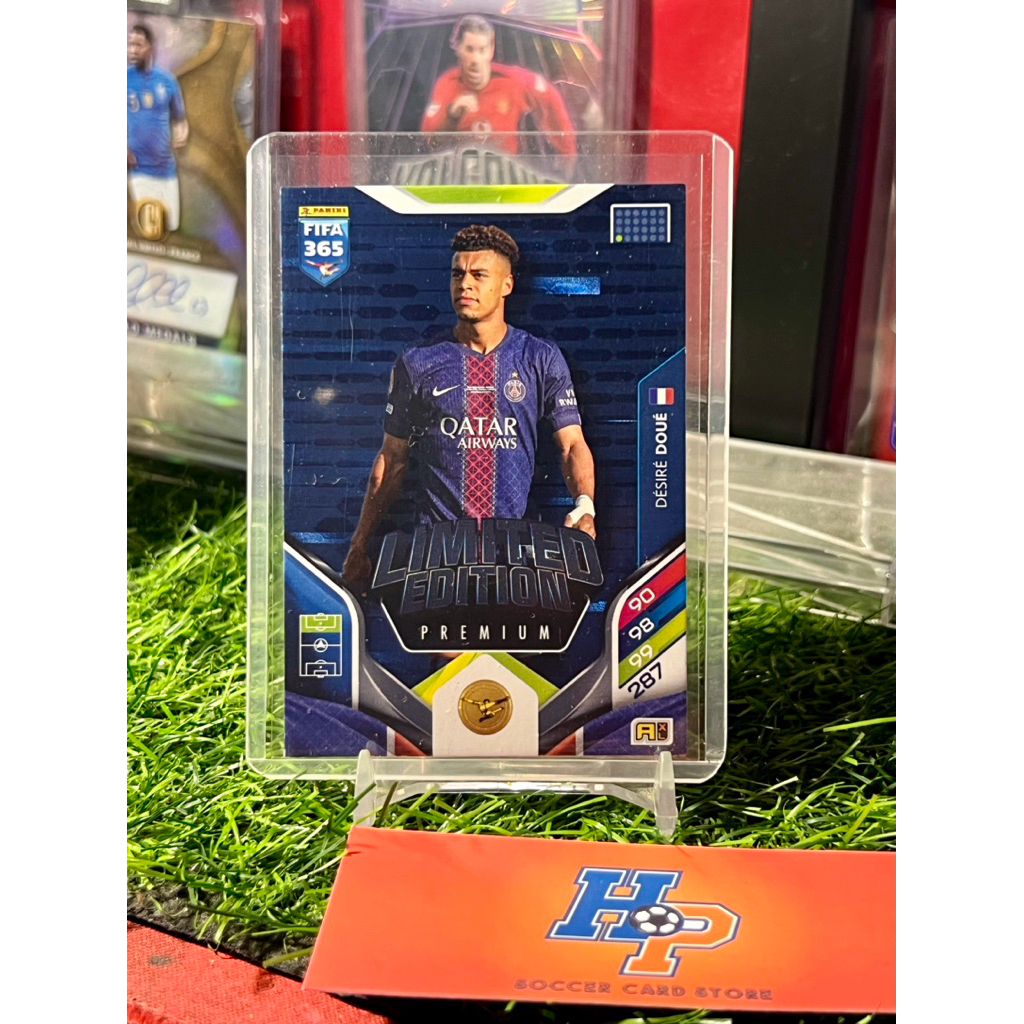 Thẻ bóng đá Desire Doue Limited Edition Panini Axl 365 2025/26