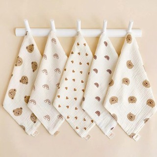 Set 5 Khăn sữa sợi tre siêu mềm an toàn cho bé