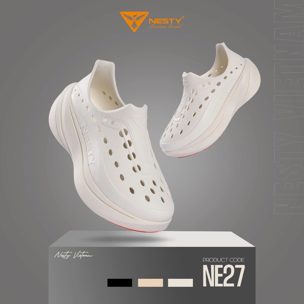 Giày Thể Thao Nesty Unisex Đúc Nguyên Khối, Chất Liệu Eva Siêu Nhẹ NE27