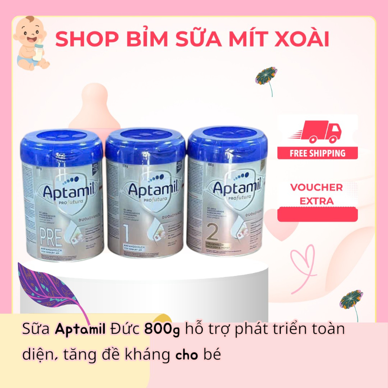 Sữa Aptamil Profutura 2 - Aptamil Bạc 2 Nhập Khẩu Đức Cho Trẻ từ 6 Tháng Tuổi Hộp 800g (date 2027)