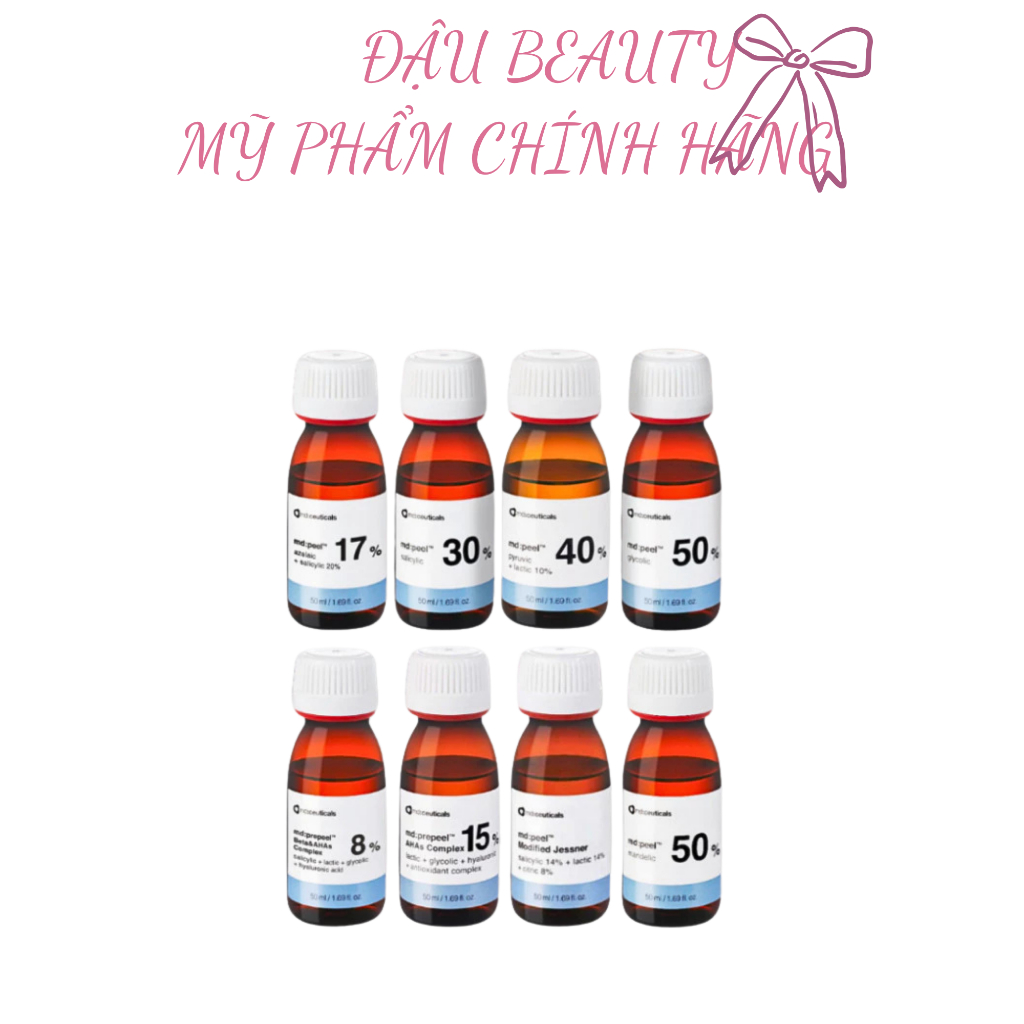 ( full hộp 50ml ) tinh chất thay da sinh học Md: Peel 8%14 % 15% 17% 30% 40% 50% trung hoà md