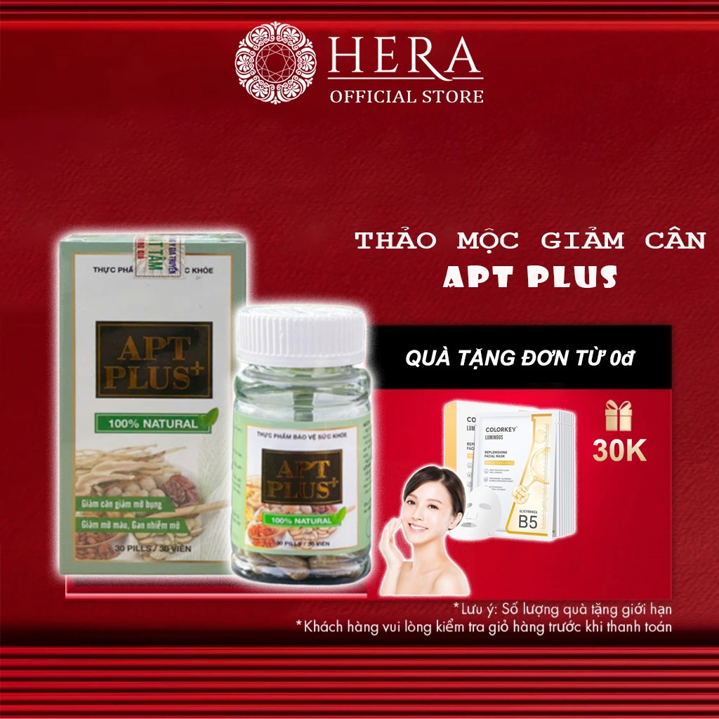 Viên Uống Giảm Cân Apt Plus Thảo Mộc Giảm Cân Cấp Tốc Giúp Giảm Eo Giảm Mỡ Bụng An Toàn