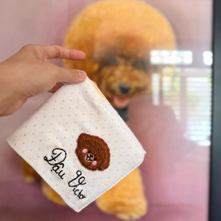 Tả vải cho chó handmade thêu tên theo yêu cầu -Sen chọn màu vải rồi ib cho mình size + tên bé nha❤️không gấp đặt thường🥰