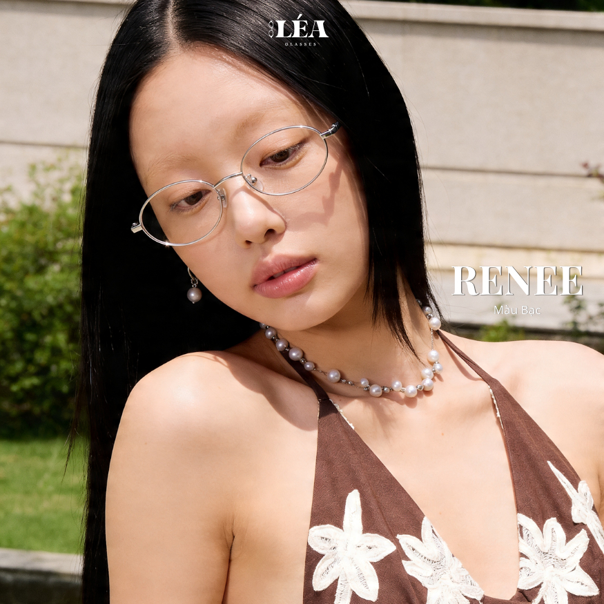 Kính mắt chuyên lắp cận RENEE - LÉAGLASSES Oval kim loại cao cấp không gỉ thanh mảnh êm ái | BigBuy360 - bigbuy360.vn