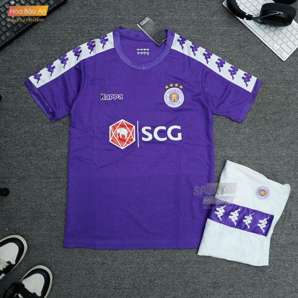 [Hà Nội FC] Bộ Quần Áo Bóng Đá CLB Hà Nội 2020 thun thái cao cấp/ Áo Đá Banh Hà Nội 2020